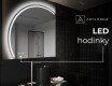 Moderné LED Polokruhové Zrkadlo - Štýlové Osvetlenie pre Kúpeľňu X223 #7