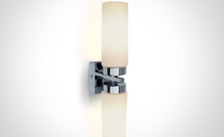 ANAVRA nástenná lampa 40 W, IP44, chrómová