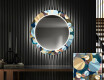 Okrúhle dekoratívne zrkadlo s LED podsvietením do predsiene - Ball #1