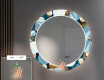 Dekoratívne okrúhle zrkadlo do chodbys osvetlenim - Ball #5