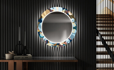 Dekoratívne okrúhle zrkadlo do chodbys osvetlenim - Ball