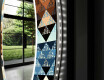 Okrúhle ozdobne podsvietene zrkadlo do obývačky - Color Triangles #9