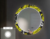 Dekoratívne okrúhle zrkadlo do chodbys osvetlenim - Gold Jungle #4