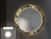 Dekoratívne okrúhle zrkadlo do chodbys osvetlenim - Ancient Pattern #4