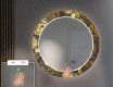 Dekoratívne okrúhle zrkadlo do chodbys osvetlenim - Ancient Pattern #5