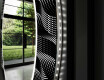 Moderne okrúhle ozdobné zrkadlo LED do obývačky - Dandelion #11