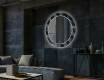Okrúhle dekoratívne zrkadlo s LED podsvietením do obývacej izby - Dandelion #2