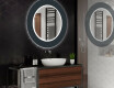 Okrúhle dekoratívne zrkadlo s LED podsvietením do kúpeľne - Elegant #2