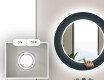 Okrúhle dekoratívne zrkadlo s LED podsvietením do kúpeľne - Elegant #4