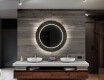 Okrúhle dekoratívne zrkadlo s LED podsvietením do kúpeľne - Golden Lines #12