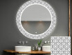 Okrúhle dekoratívne zrkadlo s LED podsvietením do kúpeľne - Industrial #1
