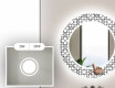 Okrúhle dekoratívne zrkadlo s LED podsvietením do kúpeľne - Industrial #4