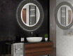 Okrúhle dekoratívne zrkadlo s LED podsvietením do kúpeľne - Microcircuit #2