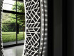 Okrúhle moderne dekoratívne zrkadlo LED do kupelne - Triangless #11
