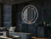 Okrúhle dekoratívne zrkadlo s LED podsvietením do obývacej izby - Dandelion #2