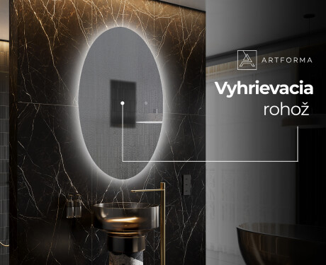 Oválne zrkadla LED do kupelne - Vertikálne L226 #8