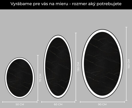 Oválne zrkadla LED do kupelne - Vertikálne L227 #4