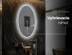 Oválne zrkadla LED do kupelne - Vertikálne L228 #8