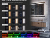 Moderne zrkadla do predsiene s LED L01 #9