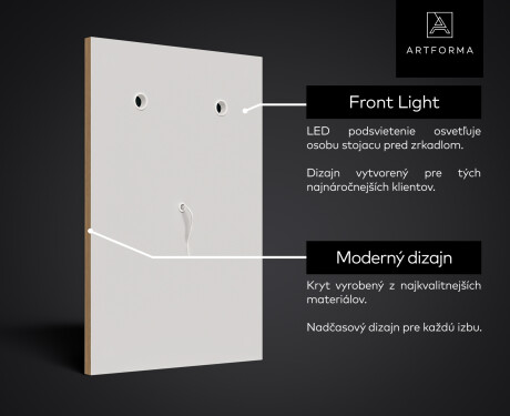 Moderne zrkadla do predsiene s LED L15 #6