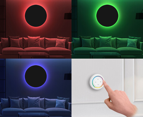 Okrúhle dekoracne zrkadlo na stenu L175 #11
