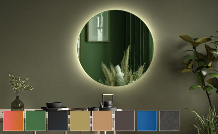 Okrúhle dekoracne zrkadlo na stenu L175