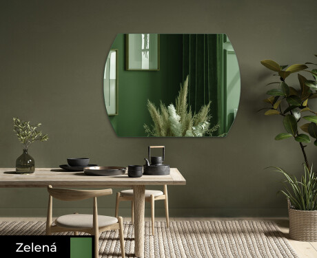 Zaoblené moderne ozdobne zrkadlo na stenu L177 #1