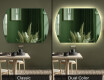 Zaoblené moderne ozdobne zrkadlo na stenu L177 #9