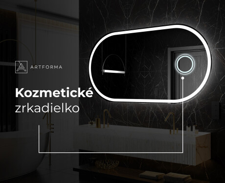 Oválne zrkadla LED do kupelne L230 #5