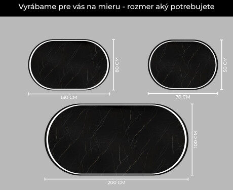 Oválne zrkadla LED do kupelne L231 #4