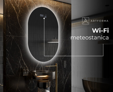 Oválne zrkadla LED do kupelne - Vertikálne L229 #6