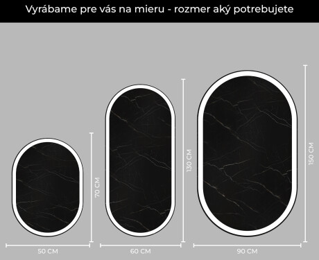 Oválne zrkadla LED do kupelne - Vertikálne L230 #4