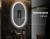 Oválne zrkadla LED do kupelne - Vertikálne L230 #8