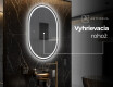 Oválne zrkadla LED do kupelne - Vertikálne L231 #8