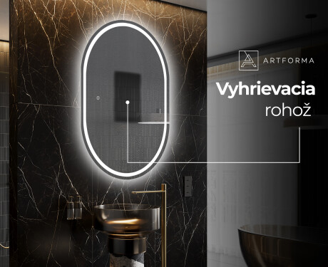 Oválne zrkadla LED do kupelne - Vertikálne L231 #8