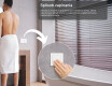 Oválne zrkadla LED do kupelne 50x80cm so studenou farbou LED 7000K, teplou farbou 3000K alebo neutrálnou farbou 4500K #4
