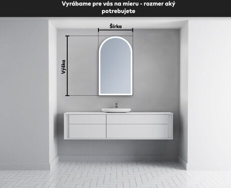 LED zrkadlo s nepravidelnym tvarom do kupelne Y222 #5