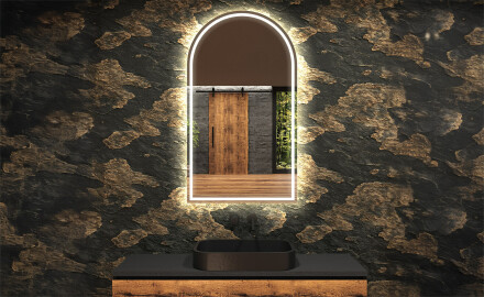 LED zrkadlo s nepravidelnym tvarom do kupelne Y223