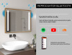Drevene zrkadlo LED do kupelne - FrameLine L02 #11