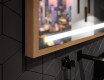 Kúpeľňové zrkadlo s rámom a osvetlením LED FrameLine L09 #3