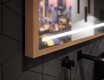 Kúpeľňové zrkadlo s rámom a osvetlením LED FrameLine L23 #3