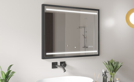 Kúpeľňové zrkadlo s rámom a osvetlením LED FrameLine L23
