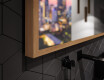 Kúpeľňové zrkadlo s rámom a osvetlením LED FrameLine L128 #3