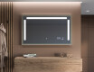Kúpeľňové zrkadlo s rámom a osvetlením LED FrameLine L134 #12