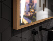Kúpeľňové zrkadlo s rámom a osvetlením LED FrameLine L135 #3