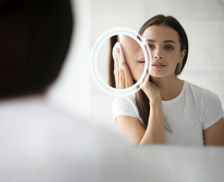 Zrkadlo do kupelne s osvetlenim s drevený rámom - FrameLine L137 #10