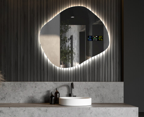 Ozdobne zrkadla na stenu s podsvietenim LED R221 #6