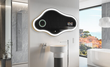 Zrkadlo nepravidelné s LED SMART C222 Google