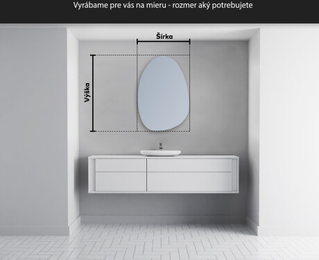 LED zrkadlo s nepravidelnym tvarom do kupelne SF221 #4