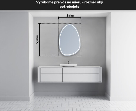 LED zrkadlo s nepravidelnym tvarom do kupelne SF223 #5